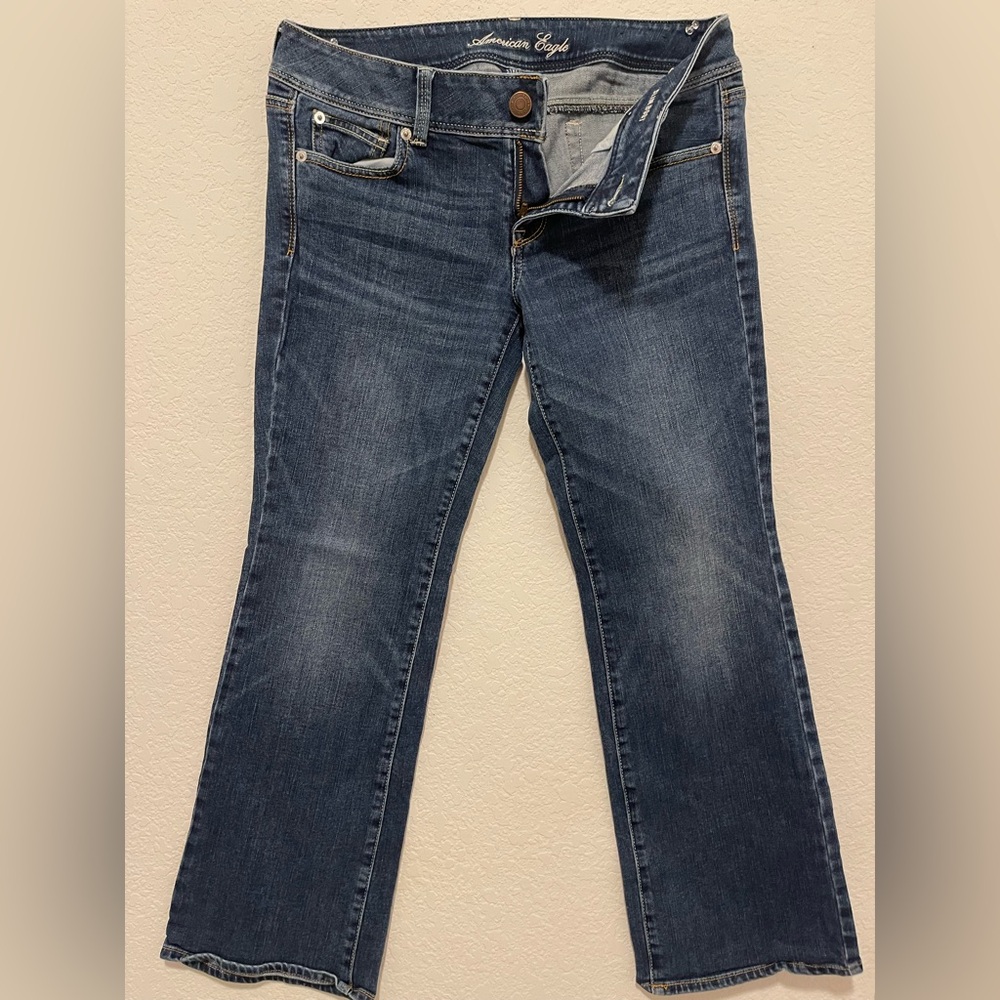American Eagle Outfitters Dark Blue Flare Jeans